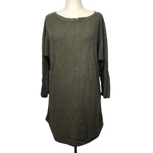 Isaac Mizrahi Live Green Tunic Sweater M